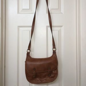 Leather messenger bag